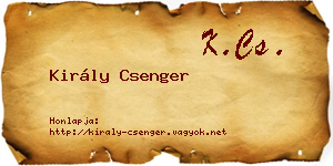 Király Csenger névjegykártya
